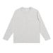 270g Small Neckline Design Long Sleeve T-Shirt Men, Spring And Autumn Loose Fit Pure Cotton Inner Wear Top, Solid Color_viptrois.com
