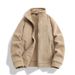 Fleece Jacket Men's Austrian Fleece Jacket Jacket Winter Double-sided Fleece Thickened Sweater Loose Versatile Jacket_viptrois.com