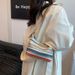 Women's Bags Fashionable Contrast Color Woven Bag For Women Summer New Ins Simple Casual Dumpling Bag Versatile Shoulder Bag_viptrois.com