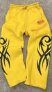 Elastic Waist Wide Leg Sweatpants Men's Fashion Retro Hip Hop Rap Street Print Casual Trousers_viptrois.com