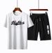 Men's Clothing 2024 Short-sleeved T-shirt T-shirt Summer short embroidery sports suit sportswear large size men's two-piece suit_viptrois.com