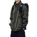 Streetwear Fleece Jacket – Stand Collar Zip-Up Unisex Outerwear (M-3XL, Windproof & Anti-Pilling Polyester, Badge Detail For Urban Styling)_viptrois.com