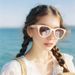High End Face Showing Children's Fun Sunglasses Street Shooting Party Seaside Vacation Can Be Worn To Protect Against UV Rays And Sunscreen_viptrois.com