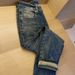 Men's Clothing Fashion brand solid color jeans men 2024 summer new loose harem pants cool street style stretch slim fitting long pants_viptrois.com