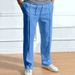 Men's Clothing New Men's Casual Trousers Men's Solid Color Sports High Waist Drawstring Trousers Large Size_viptrois.com