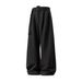 Men's Clothing Three Dimensional Pleated Drape Scimitar Trousers For Men In Autumn Style Loose Straight Trousers Old Money Style Belt Casual Pants_viptrois.com