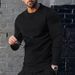2023 Spring And Autumn Men's Long Sleeve Round Neck Solid Color Base T-Shirt_viptrois.com