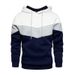 Men's Color-Block Hoodie | Oversized Fleece-Lined Pullover With Side Pockets | Streetwear Essential (White, Khaki, Yellow, Orange, Red)_viptrois.com