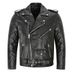 Casual Men Jacket Slim Fit PU Leather Solid Color Coat With Diagonal Zipper Belt Adjustment Windproof Coat For Daily Wear_viptrois.com
