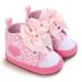 Mother & Kids Foreign Trade Baby Shoes 0-1 Years Old Pink Girl Bow Spring And Autumn Toddler Shoes_viptrois.com