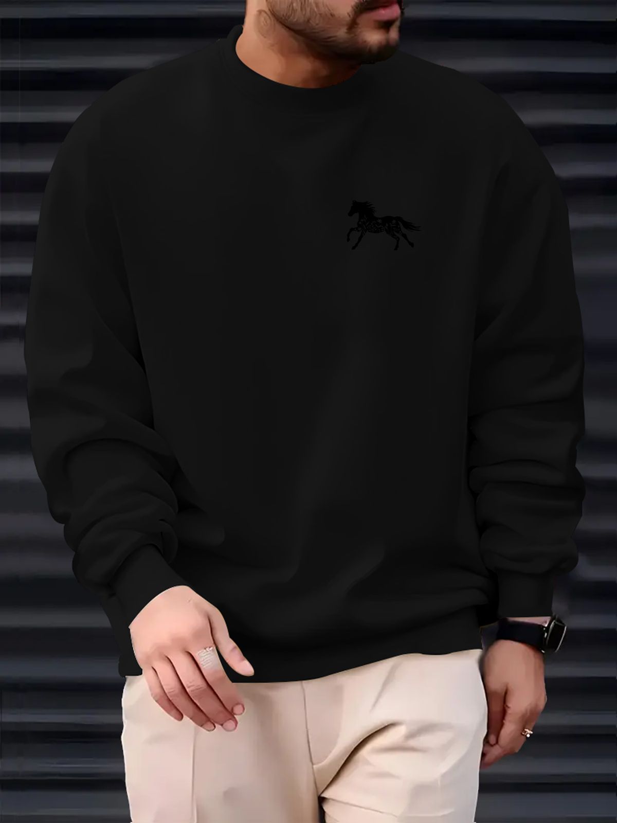 Autumn And Winter Men's Top Sweatshirt Loose And Comfortable Warm And Hooded Sweatshirt Men's Clothing_viptrois.com