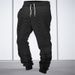 Men's Clothing Large Size Casual Style Sweatpants Jacquard Lace Up Knitted Sweatshirt Trousers Men_viptrois.com