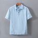 K Short Sleeved Shirt Men's Lightweight Breathable T-shirt Polo Shirt Casual Thin Top_viptrois.com