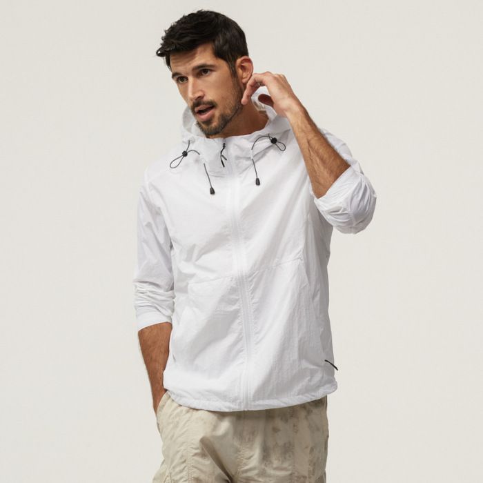 Men's Clothing Zipper Thin Sun Protection Clothing Trend High Quality Jacket Hooded Versatile Multi Pocket Work Shirt Jacket Thin_viptrois.com