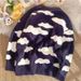 Pure Japanese Style Design Sense Niche Lazy Cloud Unisex Autumn Winter Couple Loose Versatile Knitted Sweater Men_viptrois.com
