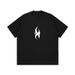 Original American Street Heavy-duty Small Neckline Simple Printed Short-sleeved Summer Men's And Women's Loose Trend Bottoming Shirt_viptrois.com