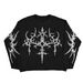 Men's Clothing American Retro Niche Design Sweater Autumn And Winter New Trendy Brand Pullover Round Neck Knitted Sweater Jacket_viptrois.com