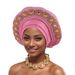 hot selling diamond heavy duty bright silk layered strap hat Nigerian wedding party Baotou hat African hat_viptrois.com