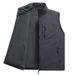 Men's Fleece Vest Winter Warm Reversible Outdoor Casual Jacket With Pockets (Khaki, Black, Gray, Navy, Army Green) - Sizes M To 6XL_viptrois.com
