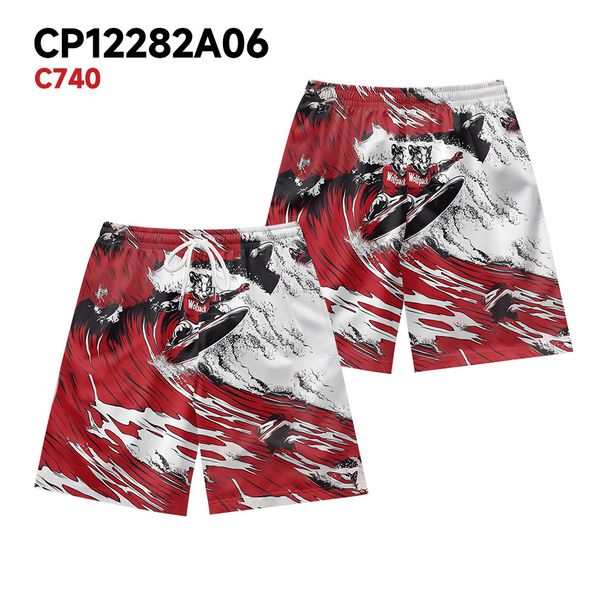 Unbeatable Quality American Men's Street Versatile Wave Printed Trendy Brand Fitness Running Sports Basketball Shorts, Shorts_viptrois.com