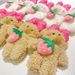 Creative Cartoon Strawberry Bear Doll Keychain Cute Bear Doll School Bag Pendant Girl Plush Gift New_viptrois.com