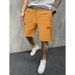 Men's Style Work Shorts Drawstring Elastic Waist Multi Pocket Casual Mid Length Quick Drying_viptrois.com
