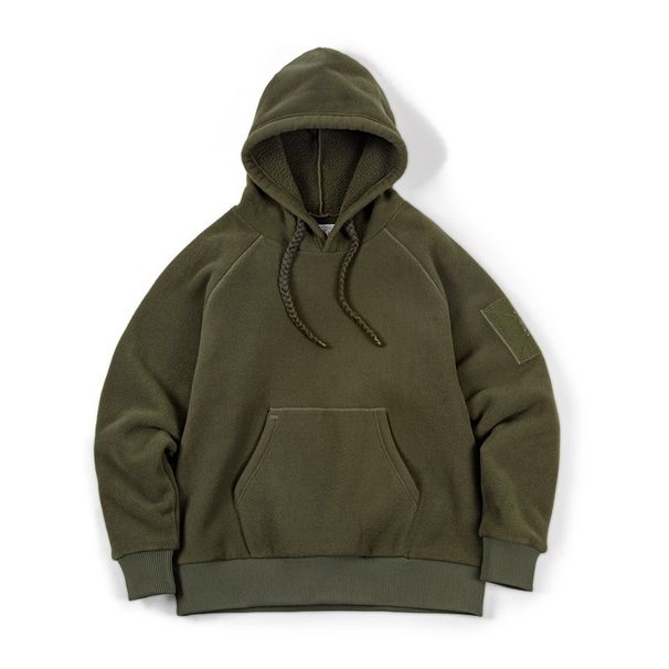 Men's Clothing Workwear Casual Heavyweight Polar Fleece Sweatshirt Hooded Thickened Fleece Pullover Men's Autumn_viptrois.com