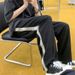 Men's Clothing Side Striped Casual Pants Men's New Ins Trendy Brand Loose Drooping Trousers High Street Straight Mopping Sports Pants_viptrois.com