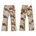 Men's New Camo Splatter Patchwork Flare Cargo Pants - American High Street Micro-Flare Casual Trousers_viptrois.com