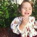 Kid's Clothing Children's Floral Round Neck Waist Top_viptrois.com