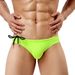 Men's Clothing Sexy Fashion Solid Color Drawstring Low Waist Triangle Anti Embarrassment Swimming Trunks_viptrois.com