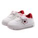 Mother & Kids Children's luminous shoes 2024 Korean version new children's sports shoes white shoes five-pointed star student shoes baby toddler shoes_viptrois.com