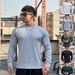 Men's Casual Long Sleeve Crew Neck Sweatshirt With Snake Print Design - Relaxed Fit Muscle Tee For Streetwear & Gym (Multiple Colors Sizes Available)_viptrois.com