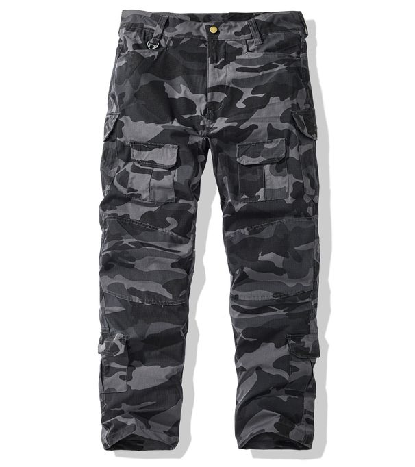 Men's Tactical Cargo Pants – Camouflage & Solid Color Outdoor Joggers (7 Colors, Waist 30-42)_viptrois.com