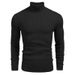 Loom 2025 Autumn Winter Men Slim Fit High Neck Long Sleeve Knitted Sweater European American Men's Basic Base Shirt_viptrois.com