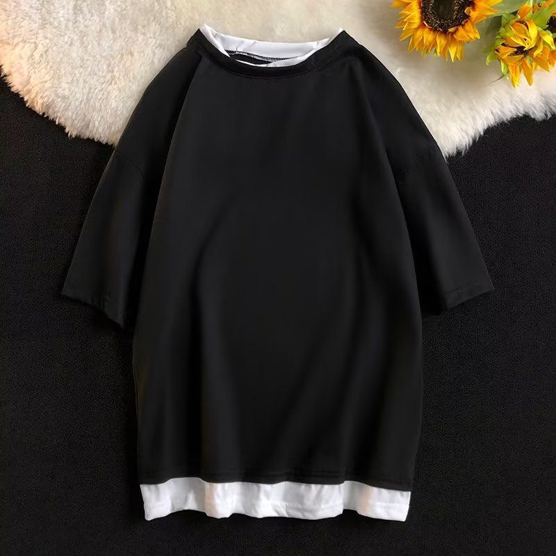 Men's Clothing New Short Sleeved T Shirt For Men In Summer Trendy Simple Half Sleeved Top Loose Casual Trendy Brand T Shirt_viptrois.com
