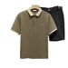 "Men's Slim-Fit Short Sleeve Polo Shirt – Breathable Cotton Blend, Korean-Inspired Casual Top"_viptrois.com