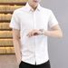 Men's Clothing Summer Ins Trendy Couple Outfit Versatile Loose Handsome Green Work Shirt Men's Short Sleeved Casual Shirt Jacket_viptrois.com