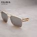 Men's Square Retro Sunglasses Fashionable Outdoor Driving Lampshade Glasses UV Protection-_viptrois.com