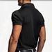 Men's Clothing New Polo Shirt Lapel V Neck Vertical Stripe Short Sleeved Men's T Shirt_viptrois.com