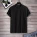 Men's Clothing Slim Round Neck Short Sleeve Towel Cloth Personality T Shirt_viptrois.com