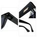 Retro Black Square Sunglasses - Slim Korean Style UV400 Sunglasses For Men (High-End Lightweight Frame, Outdoor & Fashion)_viptrois.com