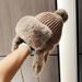 Women's Hats Winter Wool Ball Knitted Wool Earmuffs Hat For Women Thick Cold Proof Plush Lei Feng Hat Warm Winter Hat Ski Hat_viptrois.com