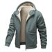 Men's Clothing Men's Sherpa Fleece Hoodie - Winter Warm Zip-Up Jacket (4 Colors, S-3XL)_viptrois.com