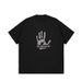 Silver Palm Print, European And American Style Letter T-shirt, Loose Trend Short-sleeved Shirt, Breathable, Comfortable And Casual_viptrois.com