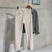 Men's Straight Leg Casual Dress Pants Spring Autumn Solid Color Simple Nine Point Trendy Drawstring Suit Pants_viptrois.com