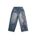 Men's Clothing Jeans Jacquard Embroidery American Cross Border Hip Hop Style Summer New Casual Versatile Trousers_viptrois.com