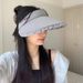 Sunscreen For Women 2025 New Summer Outdoor Ice Silk Large Eaves Breathable Hair Hoop Anti UV Sunshade Ceiling Hat_viptrois.com
