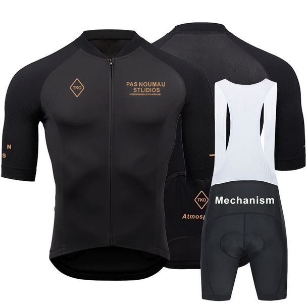 Men's Clothing Men's And Women's Bib Shorts Cycling Short Sleeved Suit Road Cycling Jersey Milk Silk_viptrois.com