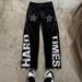 Men's Clothing Print Pattern Multi Zipper Slit Double Layer Casual Trousers_viptrois.com